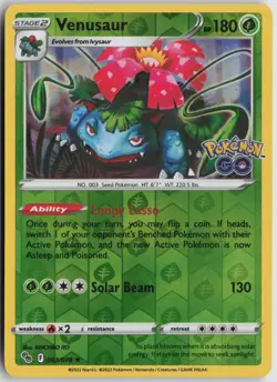 Venusaur Holo Rare Holo Pokemon GO 003/078 NM - Image 1