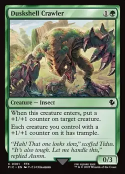 Magic The Gathering MTG DUSKSHELL CRAWLER Final Fantasy NM Near Mint - Image 1