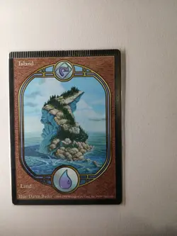 RUSH ENGLISH Unglued - Island CRIMPED [EX/NM] MTG - Image 1