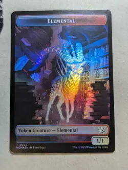 Token - Dinosaur & Elemental - MTG - MOM 0007 & 0009 - FOIL - Image 2