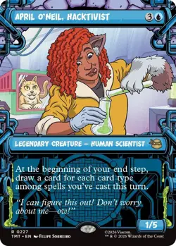 MTG - [TMT - 227] April O'Neil, Hacktivist (0227) (Showcase) Foil Teenage Mut... - Image 1