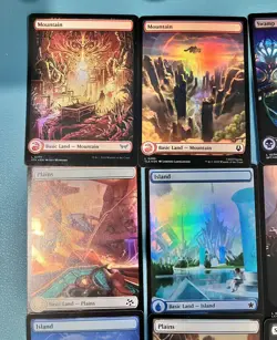 20x Random ALL FOIL Full Art Basic Lands lot - MTG Magic Land NM bulk set - Image 3