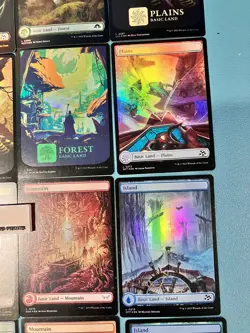 20x Random ALL FOIL Full Art Basic Lands lot - MTG Magic Land NM bulk set - Image 5