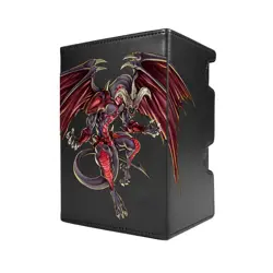 Red Dragon Archfiend Deck Box - 100 Double Sleeved Cards & Dice Tray - Yu-Gi-Oh - Image 1
