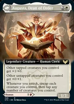 Plargg, Dean of Chaos // Augusta, Dean of Order (Extended Art) [Strixhaven: - Image 2