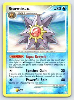 Starmie 50/111 Uncommon Rising Rivals Pokemon Lightly Played - Image 1