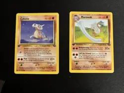 Pokemon Marowak 39/64 + Cubone 50/64 1st Edition Jungle WOTC VINTAGE - Fast ship - Image 1