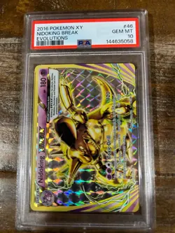 POKEMON 2016 XY Evolutions NIDOKING Break #46 PSA 10 Gem Mint RARE - Image 1