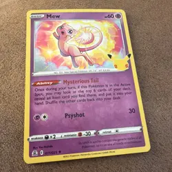 Mew 011/025 Holo Rare - Celebrations 25th Anniversary Pokemon Card - Image 1