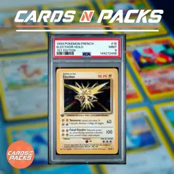 Carte Pokemon Electhor 16/102 Holo Set de base Edition 1 PSA 9 ✨ - Image 1