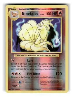 Ninetales 15/108 Holo Rare Evolutions Pokemon Reverse Holo Moderately Played - Image 1