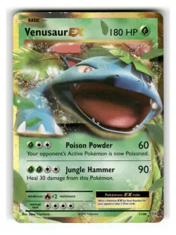 Venusaur EX 1/108 Holo EX Rare Evolutions Pokemon Moderately Played - Image 1