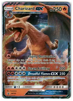 Charizard GX JUMBO CARD SM195 Holo Promo Sun & Moon Promo Pokemon Lightly Played - Image 1