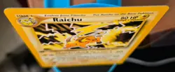 1999 Vintage RAICHU 1st Ed Pokemon TCG Non-Holo Neo Revalation 21/64 NM ,New - Image 3