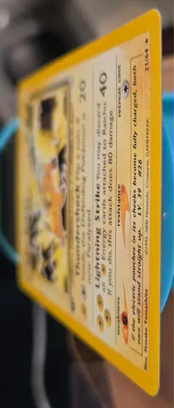 1999 Vintage RAICHU 1st Ed Pokemon TCG Non-Holo Neo Revalation 21/64 NM ,New - Image 5