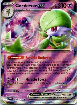 Gardevoir ex - 029/091 PAF 029/091 Pokemon SV: Paldean Fates Double Rare Holo... - Image 1