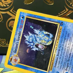Pokemon Giovanni's Gyarados Holo Rare 5/132 Gym Challenge HP - Image 3