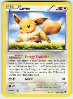 Eevee 80/111 Common Furious Fists Pokemon Lightly Played - Image 1