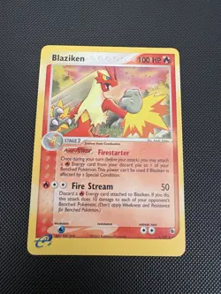 Pokemon Blaziken 3/109 Ruby and Sapphire Holo Card - Image 1