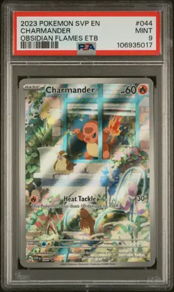 2023 POKEMON SVP EN-SV BLACK STAR PROMO #044 CHARMANDER PSA 9 - Image 1