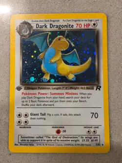 Dark Dragonite [1st Edition] #5 Pokemon Team Rocket (Holo) - Image 1