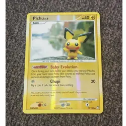Nintendo Pokemon TCG Pichu 93/123 Mysterious Treasures 2007 Unlimited Holo - Image 1