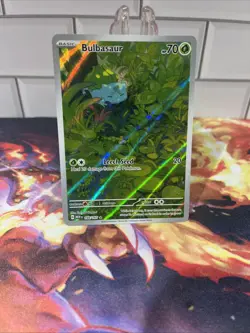 Bulbasaur 166/165 Sv: Scarlet & Violet Pokemon 151 Illustration Rare Holo - Image 1