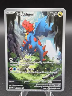 Pokemon Druddigon 151/086 White Flare Illustration Rare 151/086 NM/M English - Image 1