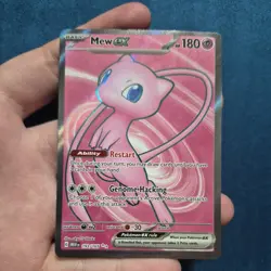 Pokemon Pink Mew EX 193/165 Sv2a 151 Full Art Ultra Rare Holo Basic 180HP - Image 1