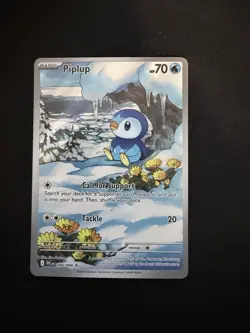 Pokemon TCG Piplup 98/94 Illustration Rare Phantasmal Flames - Image 1