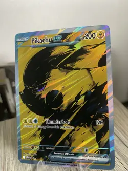 Pokemon Pikachu ex Full Art Holo Card Custom EX 2023 English 200 HP 120 Power - Image 2
