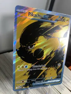 Pokemon Pikachu ex Full Art Holo Card Custom EX 2023 English 200 HP 120 Power - Image 5
