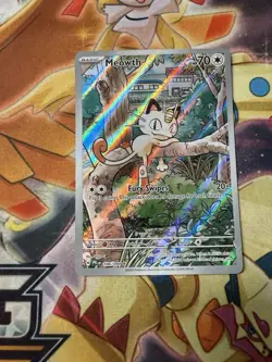 Meowth 106/094 - Pokemon TCG Phantasmal Flames Illustration Rare - NM - Image 1