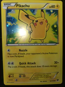 Pikachu Holo Limited Movie Promo #42/146 Pokemon XY lp+/nm- - Image 2