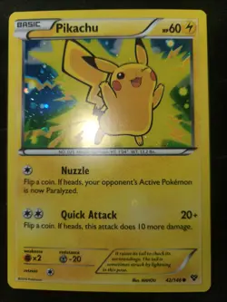 Pikachu Holo Limited Movie Promo #42/146 Pokemon XY lp+/nm- - Image 3