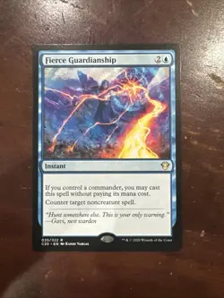 Fierce Guardianship Commander 2020 Regular Mtg Nm Near Mint - Image 1
