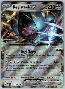 Registeel ex 145/217 Double Rare Ascended Heroes Pokemon Holo Near Mint - Image 1