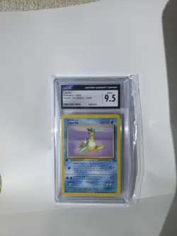 Lapras 25/62 Rare 1st First Edition Pokemon Fossil CGC 9.5 Mint+ nonholo - Image 3