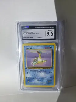 Lapras 25/62 Rare 1st First Edition Pokemon Fossil CGC 9.5 Mint+ nonholo - Image 4