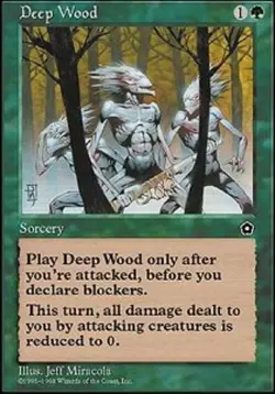 1 x Deep Wood - Portal Second Age - Light Play - MTG - Image 1