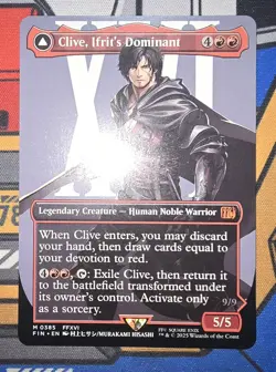 MTG (FIN) - Clive, Ifrit's Dominant (Borderless) (#0385) - Regular Near Mint - Image 1