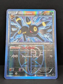 Umbreon Team Plasma 64/116 Plasma Freeze Holo Pokemon TCG Nintendo MP+ - Image 3