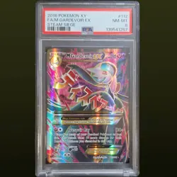 2016 POKEMON XY STEAM SIEGE 112 FULL ART/M GARDEVOIR EX PSA 8 - Image 1