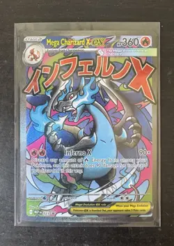 Mega Charizard X ex Pokemon TCG Phantasmal Flames Holo Black Star Promo #023 NM - Image 1