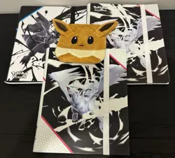 Pokemon TCG WHITE FLARE & BLACK BOLT BINDER (3) TOTAL *NEW* + PRISMATIC POUCH - Image 1