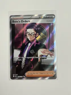 Boss's Orders Pokemon Ascended Heroes 256/217 Full Art Ultra Rare NM - Image 1