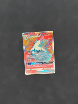 Pokemon TCG Volcarona GX 213/236 Full Art Cosmic Eclipse Holo Near Mint - Image 1