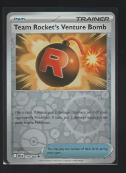 TEAM ROCKET'S VENTURE BOMB 179/182 DESTINED RIVALS POKEMON REVERSE HOLO NM/M - Image 1