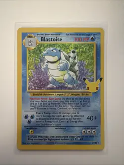 Blastoise Holofoil 2/102 Celebrations: Classic Collection Pokemon Near Mint - Image 1