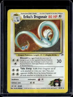 Pokemon Gym Heroes Erika's Dragonair Holo 4/132 - Image 1